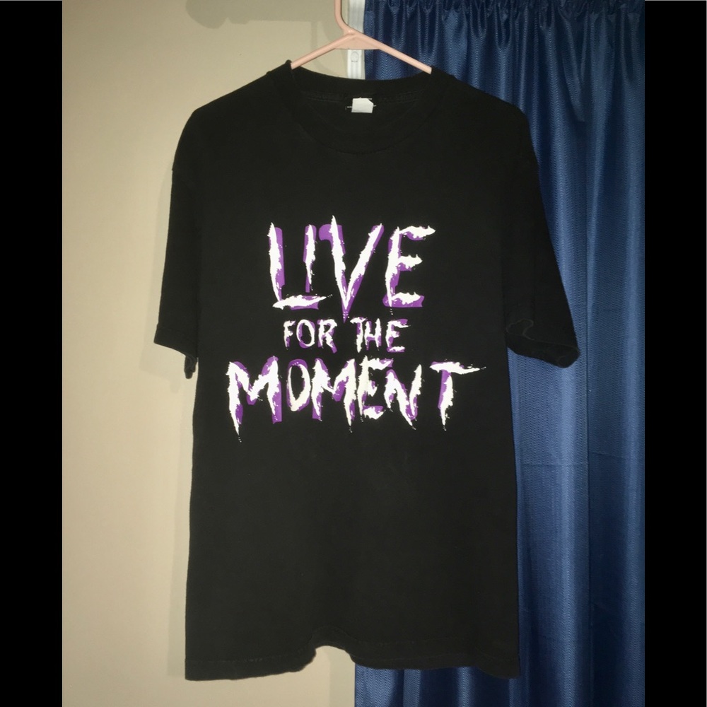Live For The Moment WWF Hardy Boyz 2001 T-Shirt